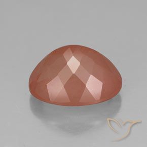 9,17 ctw natürlicher rötlich-orange Andesin-Labradorit, Oval, Lichtdurchlässig