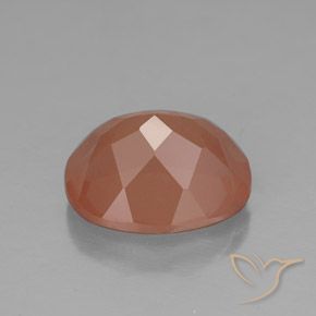 9,17 ctw natürlicher Warmes Orange Andesin-Labradorit, Oval, Lichtdurchlässig