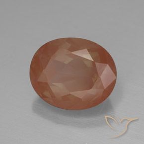 9,17 ctw natürlicher Mittelorange Andesin-Labradorit, Oval, Transparent / Lichtdurchlässig