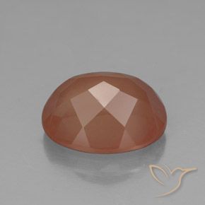 9,17 ctw natürlicher Mittelorange Andesin-Labradorit, Oval, Transparent / Lichtdurchlässig