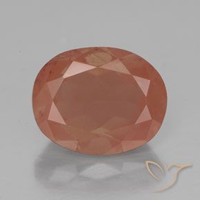 2.82ct Natürlicher Mittelrot Andesin-Labradorit, Oval, Transparent / Lichtdurchlässig