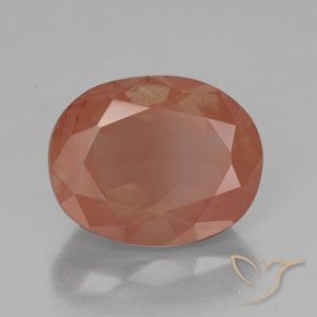 9,17 ctw natürlicher Mittelrot Andesin-Labradorit, Oval, Transparent / Lichtdurchlässig