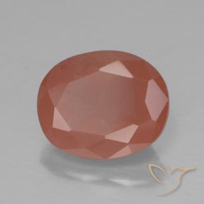 9,17 ctw natürlicher Mittelrot Andesin-Labradorit, Oval, Lichtdurchlässig