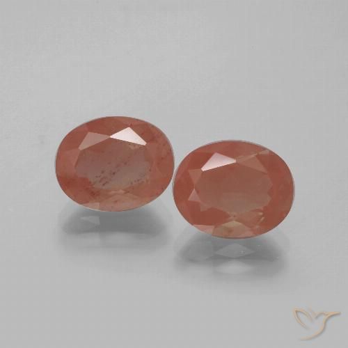 5.49ctw Natürlicher Mittelrot Andesin-Labradorit, Oval, Transparent