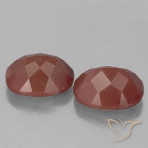 7,36 ct natürliche roter Andesin-Labradorit-Edelsteine, Transparent, Transparent / Lichtdurchlässig