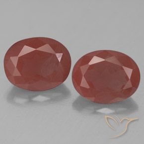 4.98ctw Natürlicher dunkelrot Andesin-Labradorit, Oval, Transparent