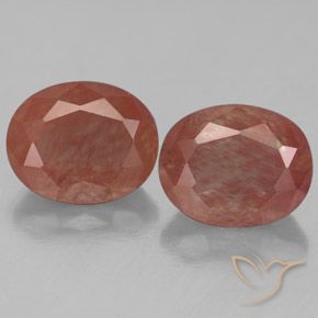 5.64ctw Natürlicher Blutrot Andesin-Labradorit, Oval, Transparent / Lichtdurchlässig