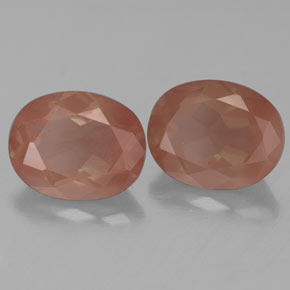  ct natürliche Honig-orange Andesin-Labradorit-Edelsteine, Oval Schliff, Transparent