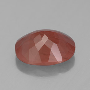 4,44 ctw natürlicher roter Andesin-Labradorit, Transparent, Transparent / Lichtdurchlässig