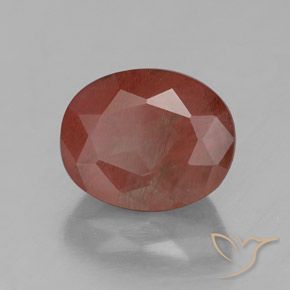 9,17 ctw natürlicher Mittelrot Andesin-Labradorit, Oval, Transparent
