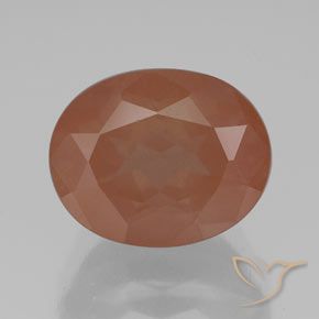 3.06ct Natürlicher Mittelorange Andesin-Labradorit, Oval, Transparent / Lichtdurchlässig