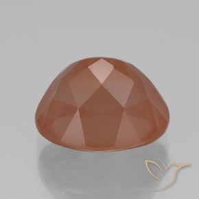 9,17 ctw natürlicher Mittelorange Andesin-Labradorit, Oval, Transparent / Lichtdurchlässig