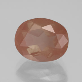 2,72 ctw natürlicher orangefarbener Andesin-Labradorit, Transparent, Transparent / Lichtdurchlässig
