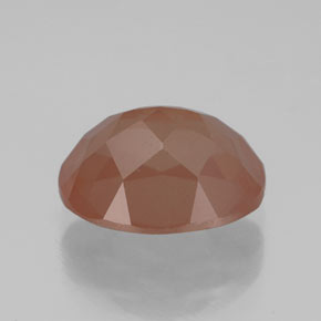 2,72 ctw natürlicher orangefarbener Andesin-Labradorit, Transparent, Transparent / Lichtdurchlässig