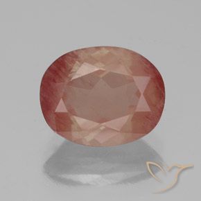 2.63ct Natürlicher Blutrot Andesin-Labradorit, Oval, Transparent / Lichtdurchlässig