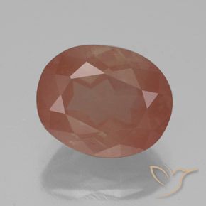 9,17 ctw natürlicher Mittelrot Andesin-Labradorit, Oval, Lichtdurchlässig