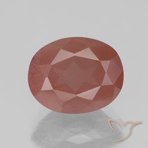 2.53ct Natürlicher Mittelrot Andesin-Labradorit, Oval, Transparent / Lichtdurchlässig