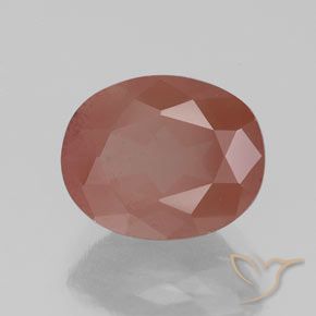 9,17 ctw natürlicher Mittelrot Andesin-Labradorit, Oval, Transparent / Lichtdurchlässig
