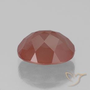 9,17 ctw natürlicher Mittelrot Andesin-Labradorit, Oval, Transparent / Lichtdurchlässig