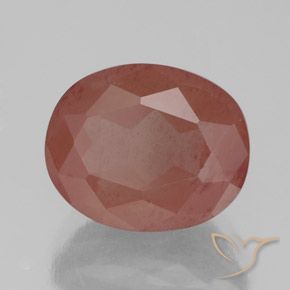 9,17 ctw natürlicher Mittelrot Andesin-Labradorit, Oval, Transparent / Lichtdurchlässig