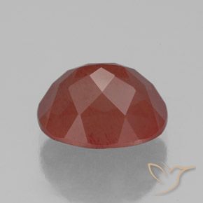 9,17 ctw natürlicher dunkelrot Andesin-Labradorit, Oval, Transparent / Lichtdurchlässig