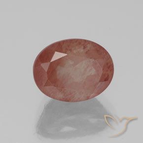 9,17 ctw natürlicher Blutrot Andesin-Labradorit, Oval, Transparent / Lichtdurchlässig