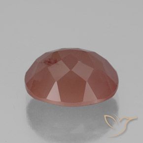 9,17 ctw natürlicher Blasses rötliches Orange Andesin-Labradorit, Oval, Transparent / Lichtdurchlässig