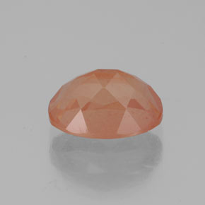 1,86 ctw natürlicher orangefarbener Andesin-Labradorit, Transparent, Transparent / Lichtdurchlässig