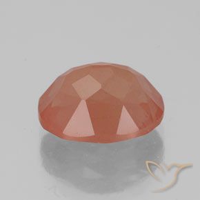 9,17 ctw natürlicher rötlich-orange Andesin-Labradorit, Oval, Transparent / Lichtdurchlässig