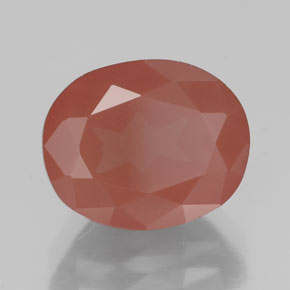 9,17 ctw natürlicher Honig-rot Andesin-Labradorit, Transparent, Transparent / Lichtdurchlässig