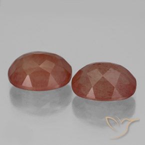 5.32 ct natürliche Mittelrot Andesin-Labradorit-Edelsteine, Oval, Lichtdurchlässig
