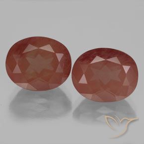 7.78ctw Natürlicher Blutrot Andesin-Labradorit, Oval, Transparent / Lichtdurchlässig