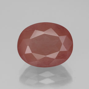 3,35 ctw natürlicher roter Andesin-Labradorit, Transparent, Transparent / Lichtdurchlässig