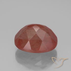 9,17 ctw natürlicher Mittelrot Andesin-Labradorit, Oval, Transparent / Lichtdurchlässig