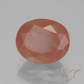 9,17 ctw natürlicher Mittelrot Andesin-Labradorit, Oval, Transparent / Lichtdurchlässig