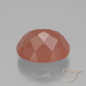 9,17 ctw natürlicher Mittelrot Andesin-Labradorit, Oval, Transparent / Lichtdurchlässig