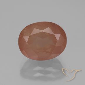 2.92ct Natürlicher Warmes Orange Andesin-Labradorit, Oval, Transparent
