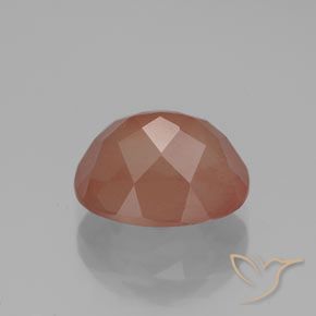9,17 ctw natürlicher Warmes Orange Andesin-Labradorit, Oval, Transparent