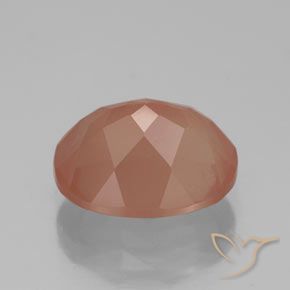 9,17 ctw natürlicher rötlich-orange Andesin-Labradorit, Oval, Transparent / Lichtdurchlässig