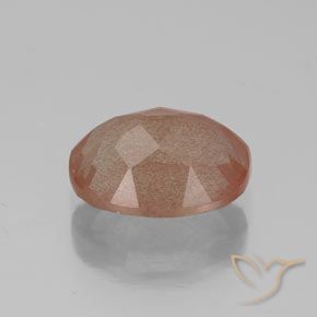 9,17 ctw natürlicher Warmes Orange Andesin-Labradorit, Oval, Transparent / Lichtdurchlässig