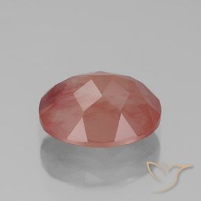2,57 ctw natürlicher roter Andesin-Labradorit, Transparent, Transparent / Lichtdurchlässig