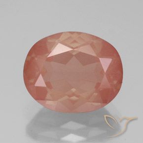 3.59ct Natürlicher Mittelrot Andesin-Labradorit, Oval, Transparent / Lichtdurchlässig