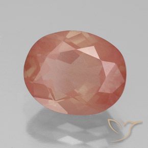 9,17 ctw natürlicher Mittelrot Andesin-Labradorit, Oval, Transparent / Lichtdurchlässig