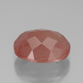 3,36 ctw natürlicher roter Andesin-Labradorit, Oval Schliff, Lichtdurchlässig