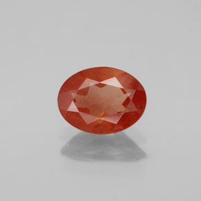 9,17 ctw natürlicher rot-orange Andesin-Labradorit, Oval Schliff, VS-SI