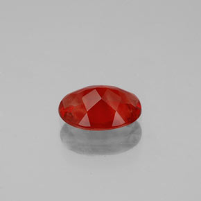 0,80 ctw natürlicher roter Andesin-Labradorit, Oval Schliff, VS-SI