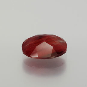 2,30 ctw natürlicher roter Andesin-Labradorit, Oval Schliff, Lichtdurchlässig