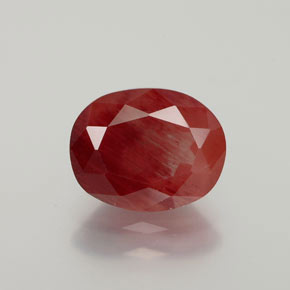 9,17 ctw natürlicher Honig-rot Andesin-Labradorit, Oval Schliff, Lichtdurchlässig