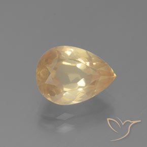 9,17 ctw natürlicher Helles Pfirsichgold Andesin-Labradorit, Birnenform, Transparent