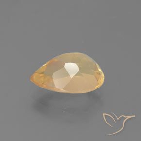 9,17 ctw natürlicher Helles Pfirsichgold Andesin-Labradorit, Birnenform, Transparent